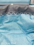  Tencel Sọc Chàm Xanh 