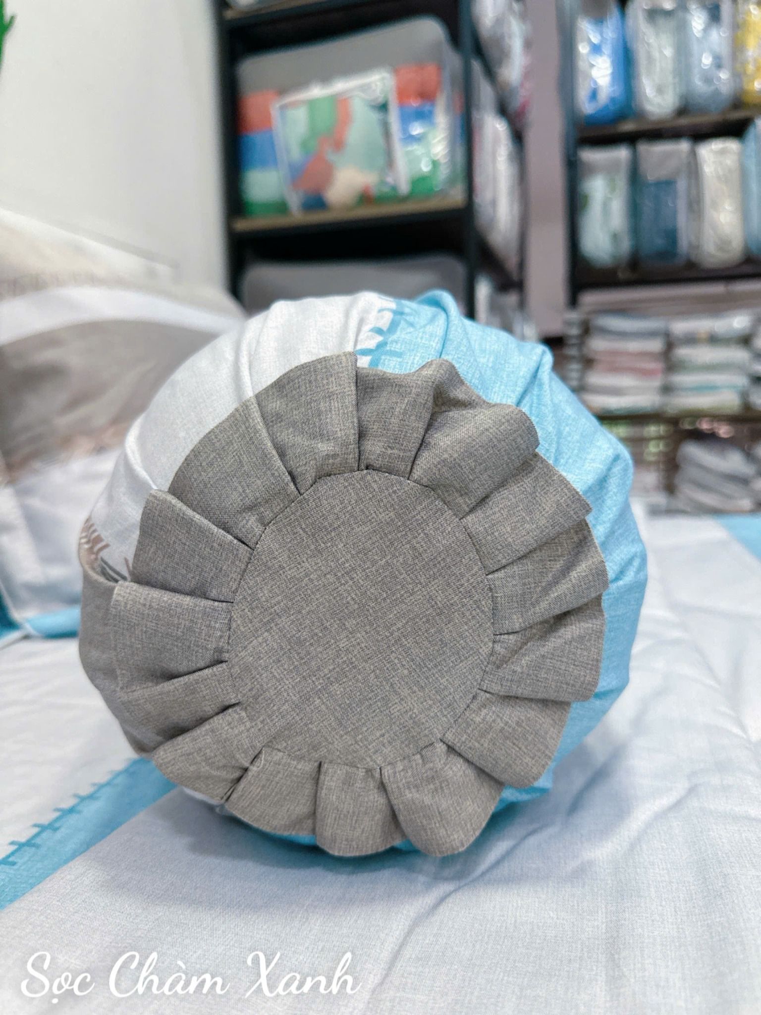  Tencel Sọc Chàm Xanh 