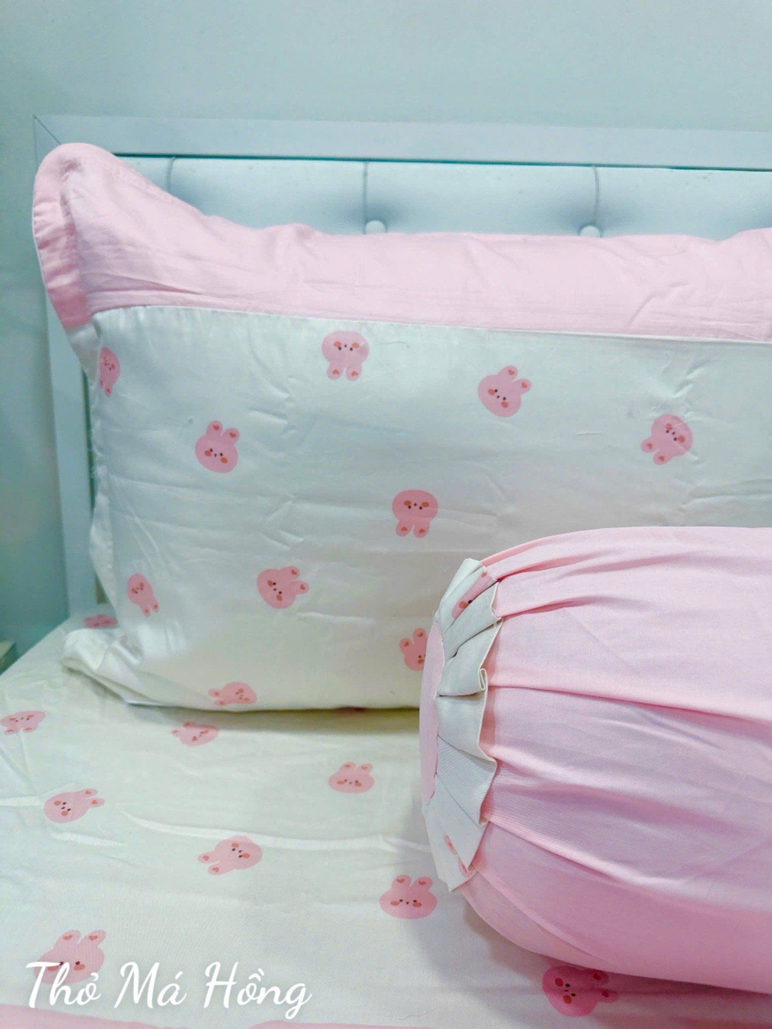  Satin Thỏ Má Hồng 