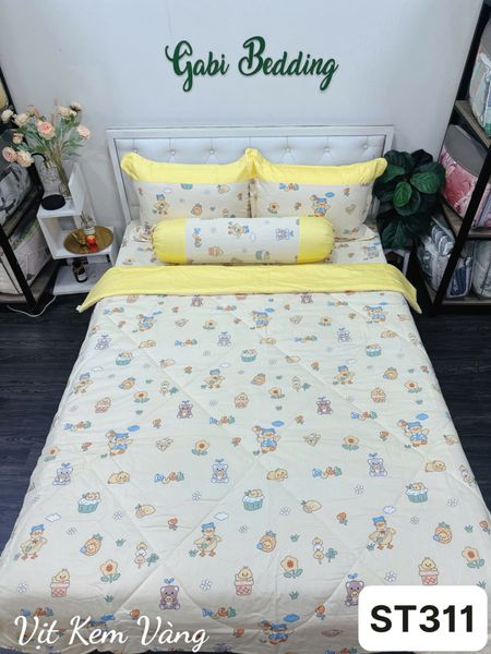  Satin Vịt Kem Vàng 