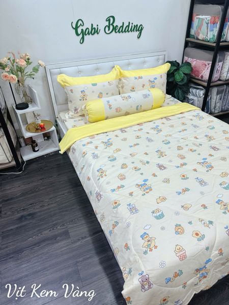  Satin Vịt Kem Vàng 