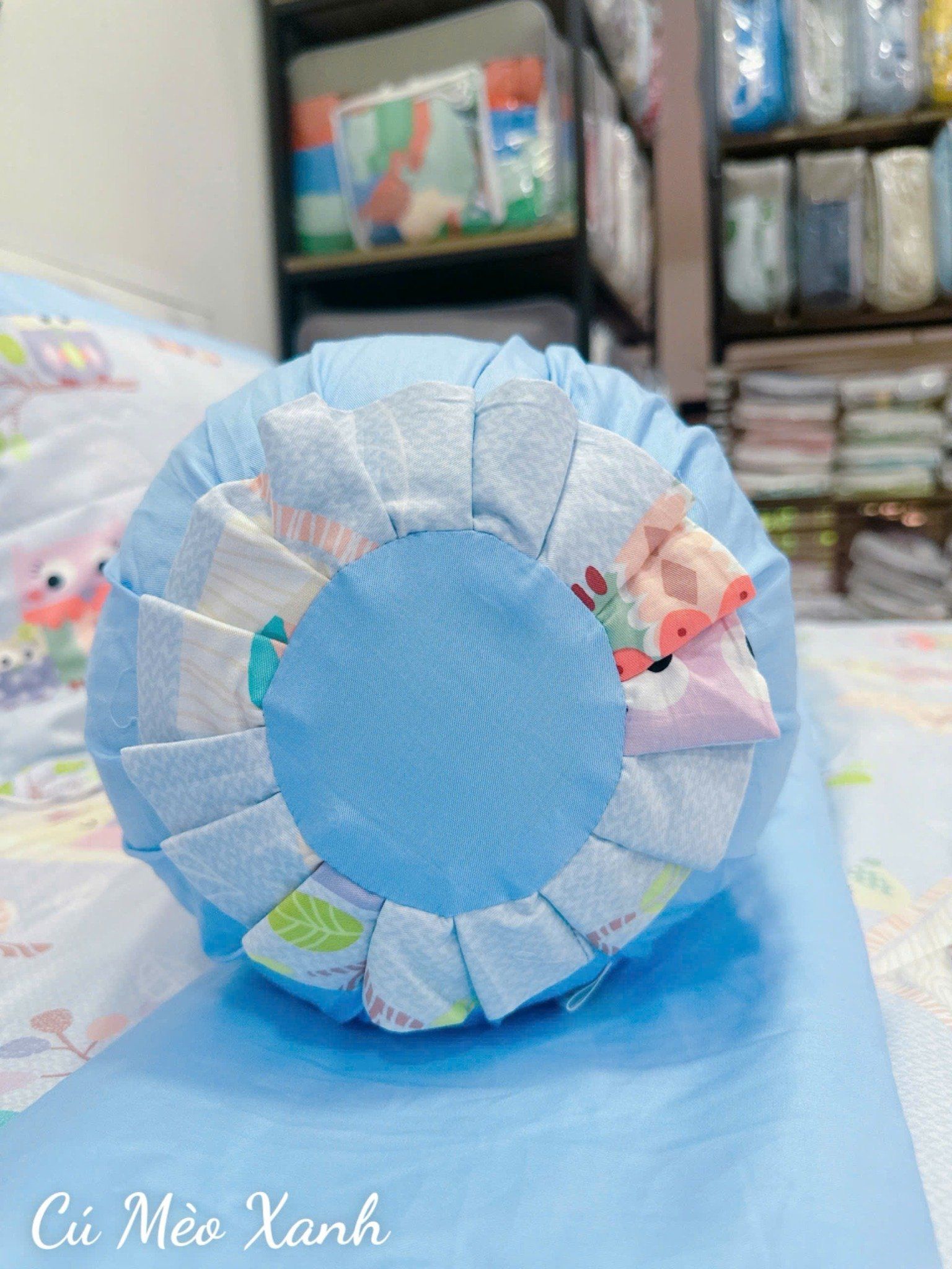  Satin Cú Mèo Xanh 