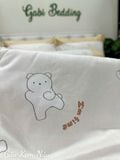 Satin Gấu Kem Nâu 