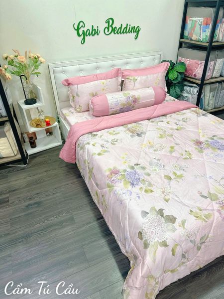  Lụa Tơ Tằm Cẩm Tú Cầu 