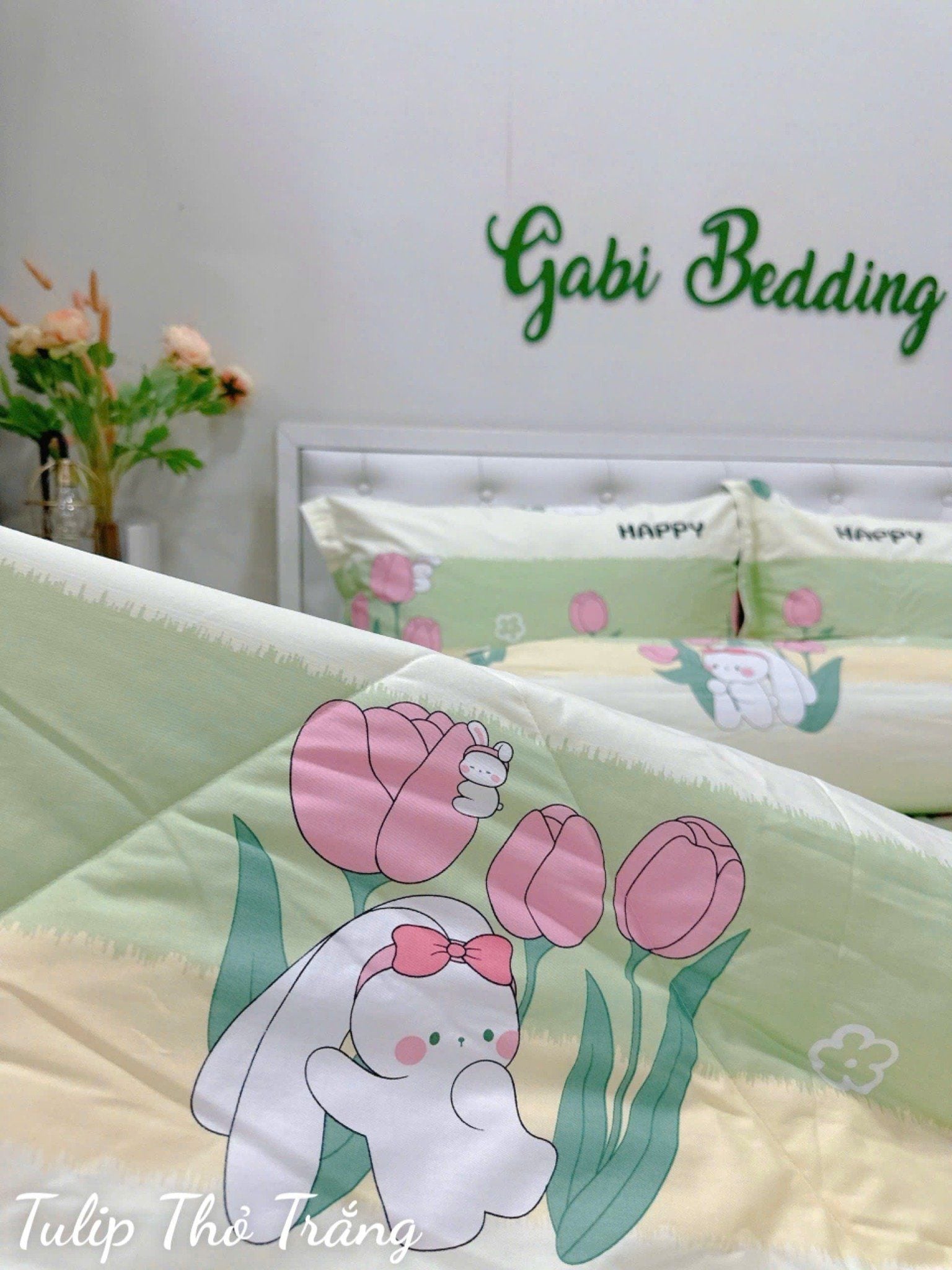  Cotton Tulip Thỏ Trắng 