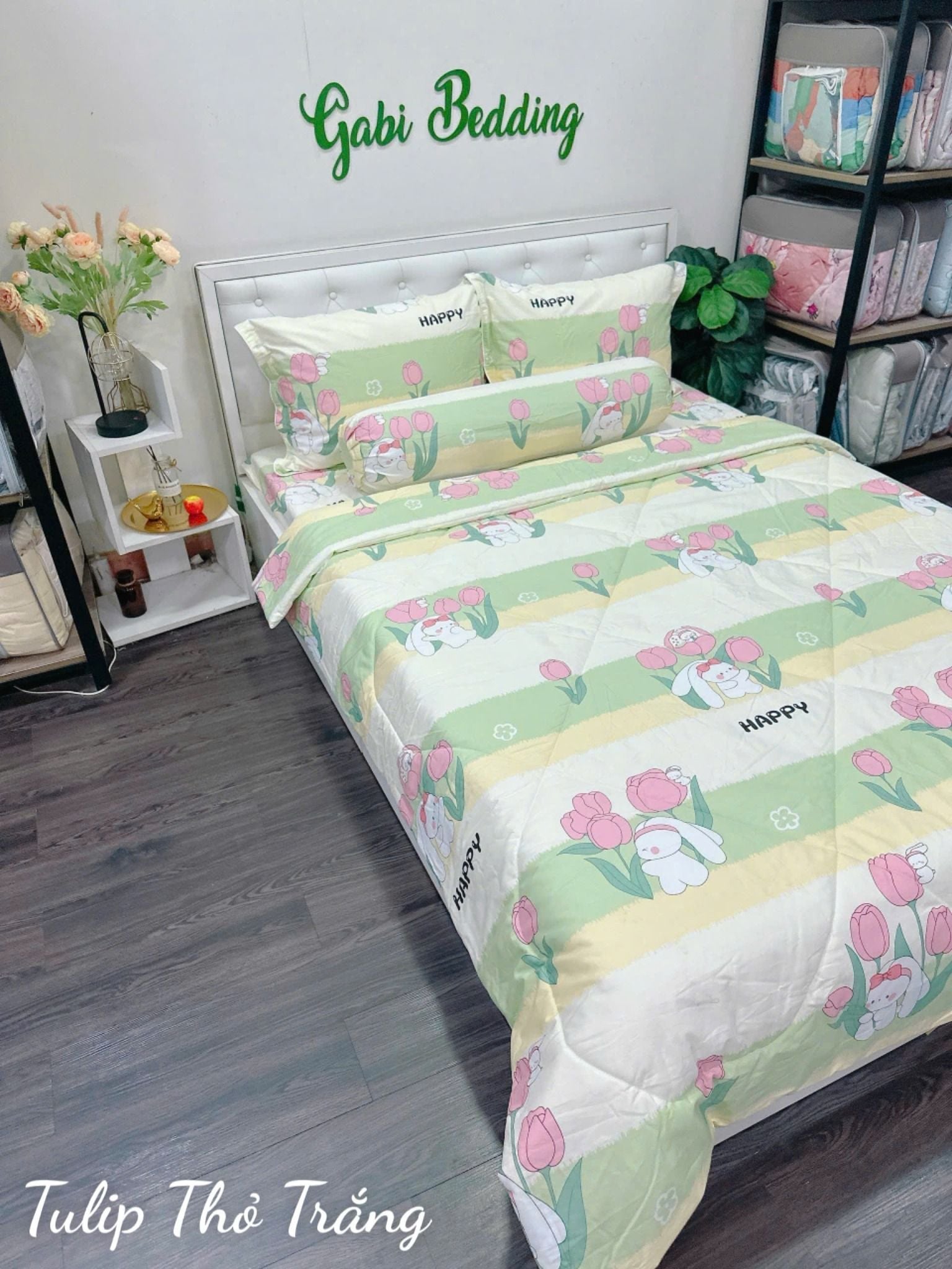  Cotton Tulip Thỏ Trắng 