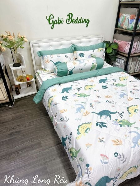  Lụa Tơ Tằm Khủng Long Rêu 