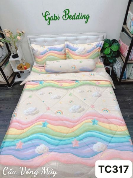  Tencel Cầu Vồng Mây 