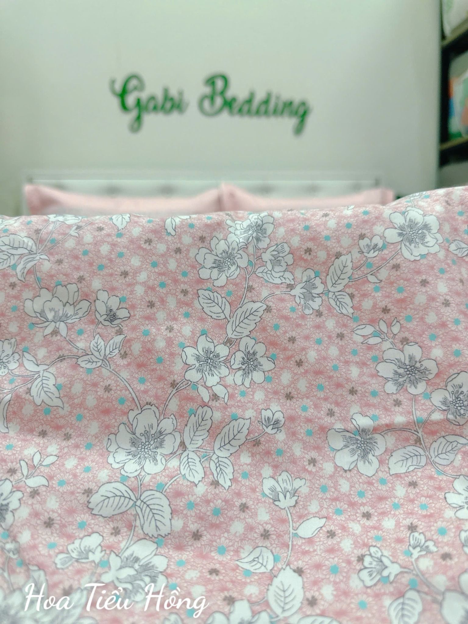  Satin Hoa Tiểu Hồng 