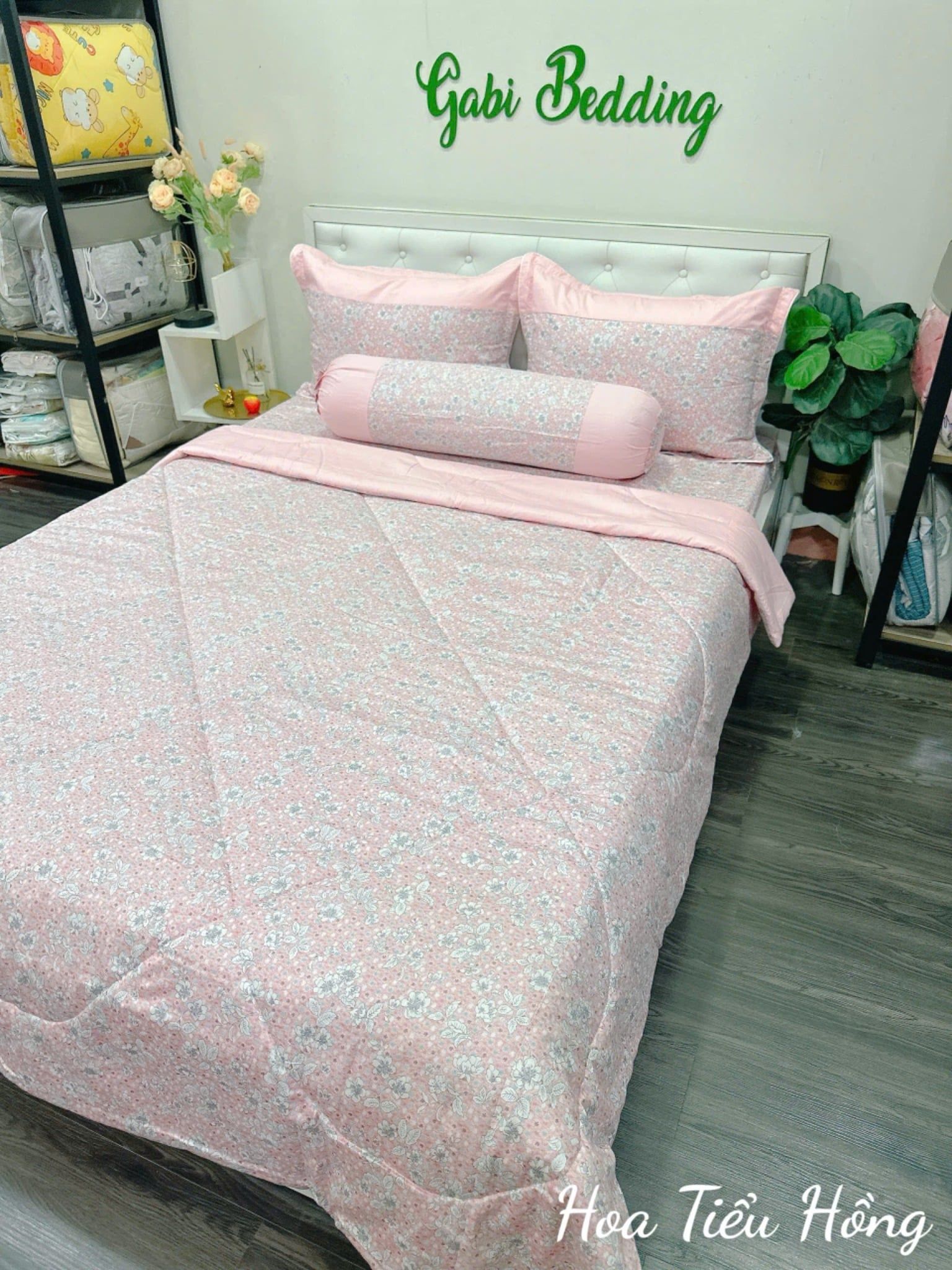  Satin Hoa Tiểu Hồng 