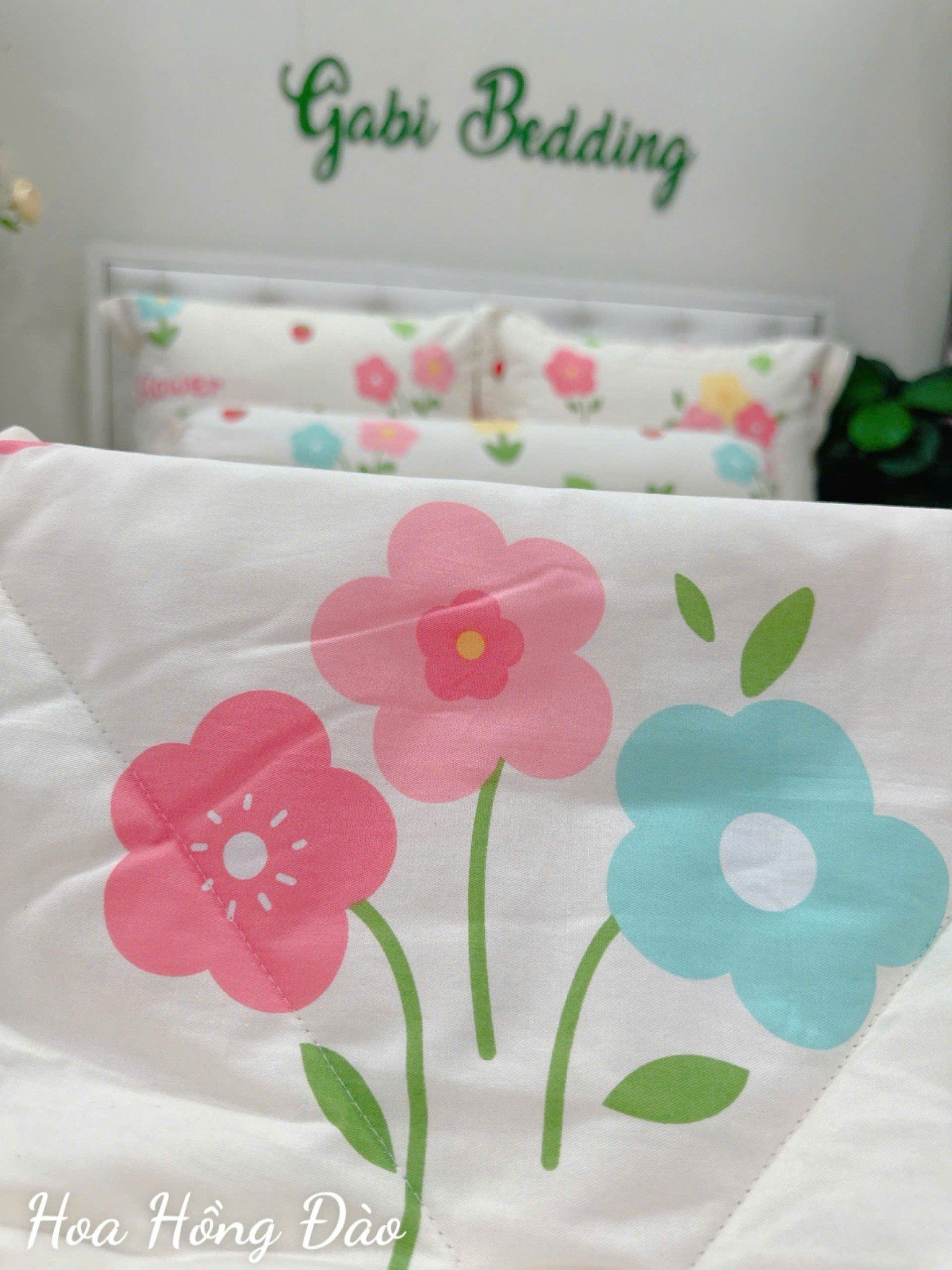  Cotton Hoa Hồng Đào 