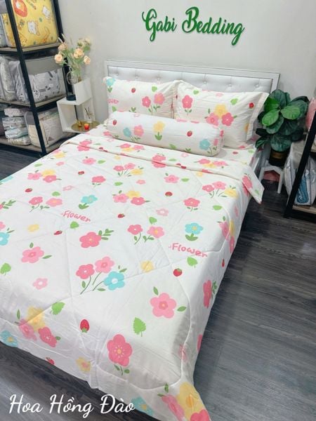  Cotton Hoa Hồng Đào 