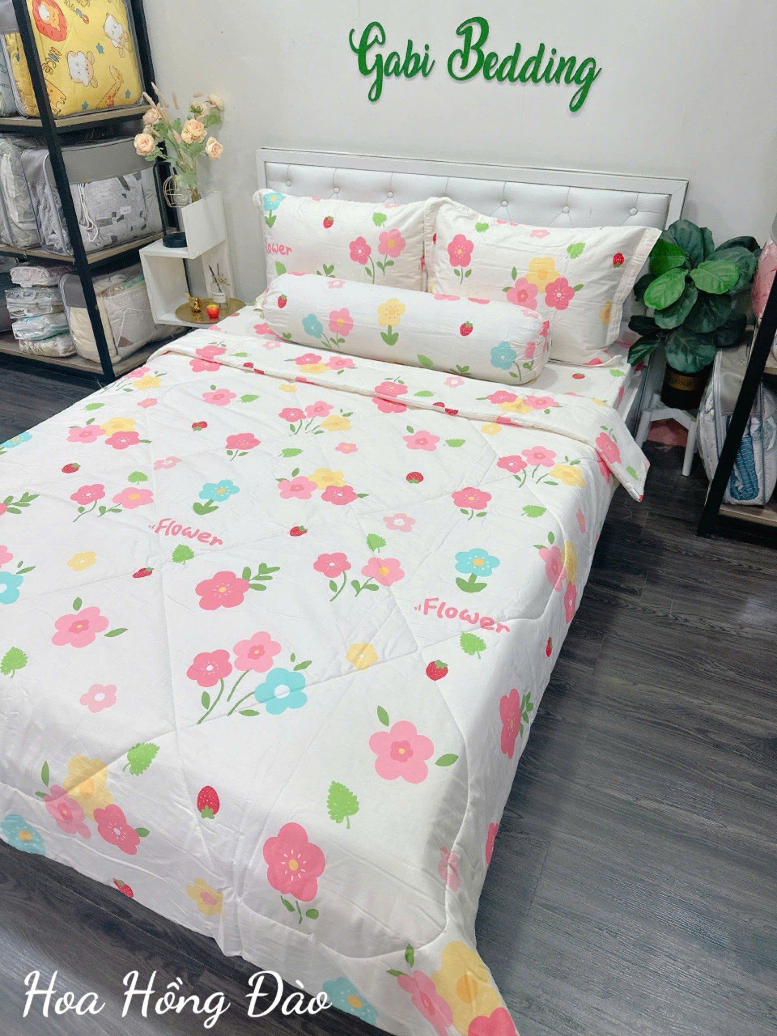  Cotton Hoa Hồng Đào 