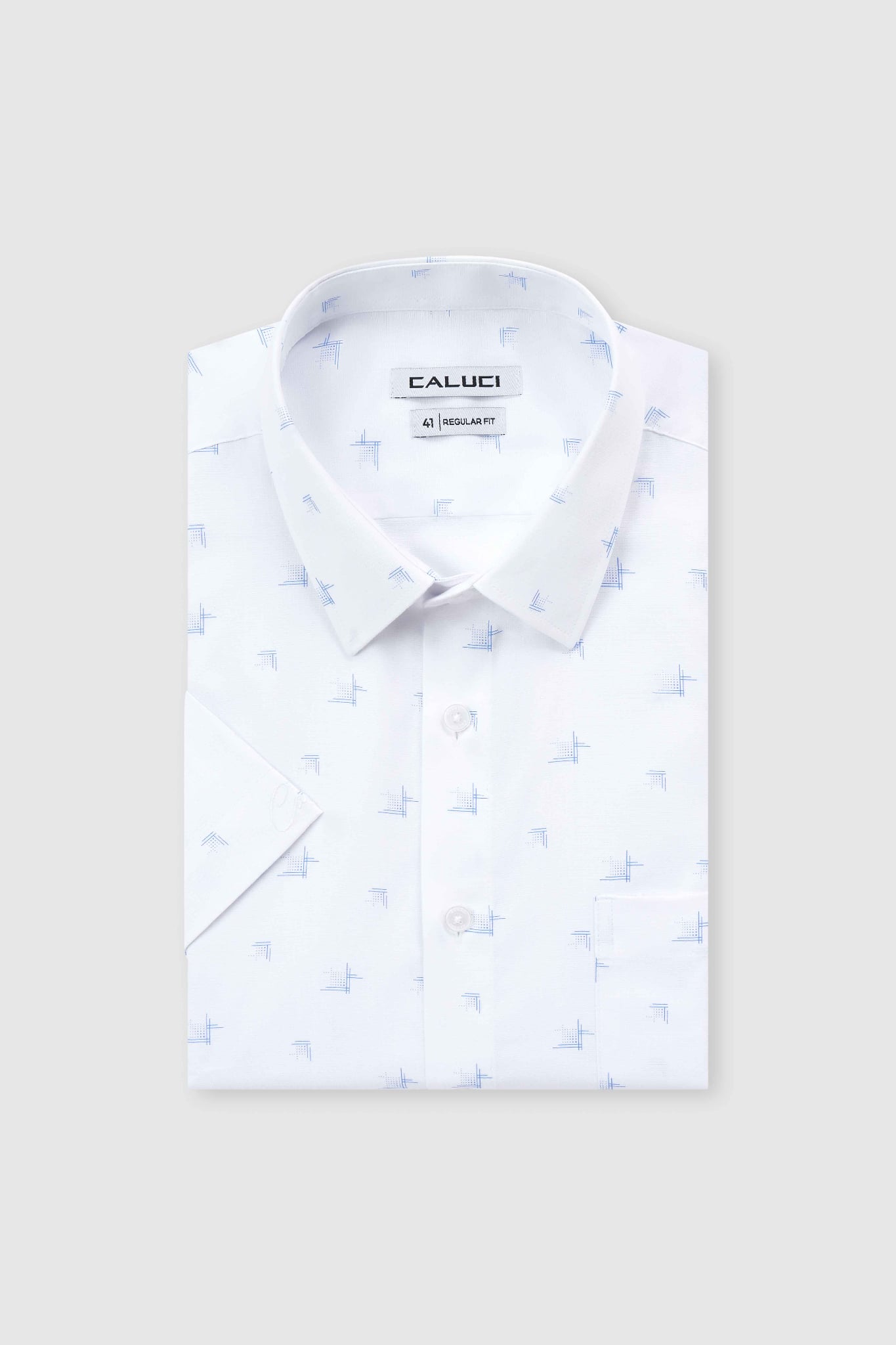 Áo sơ mi nam ngắn tay CALUCI MSS6432R