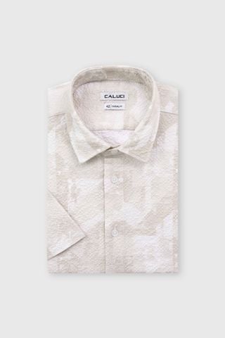 Áo sơ mi nam ngắn tay CALUCI MSS6374CF