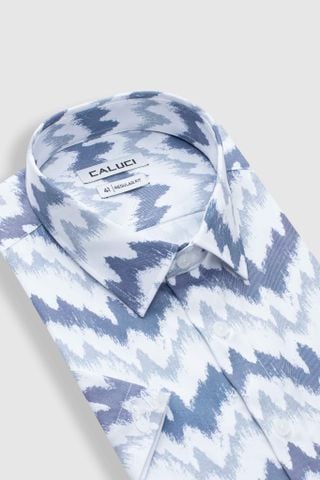 Áo sơ mi nam ngắn tay CALUCI MSS6373R