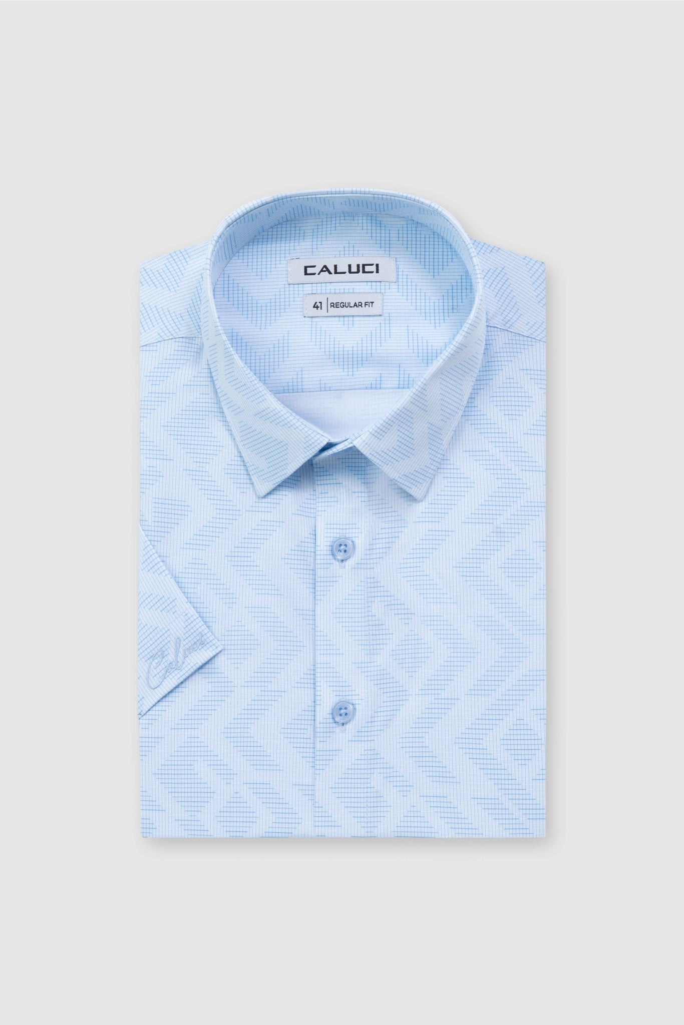 Áo sơ mi nam ngắn tay CALUCI MSS6392R