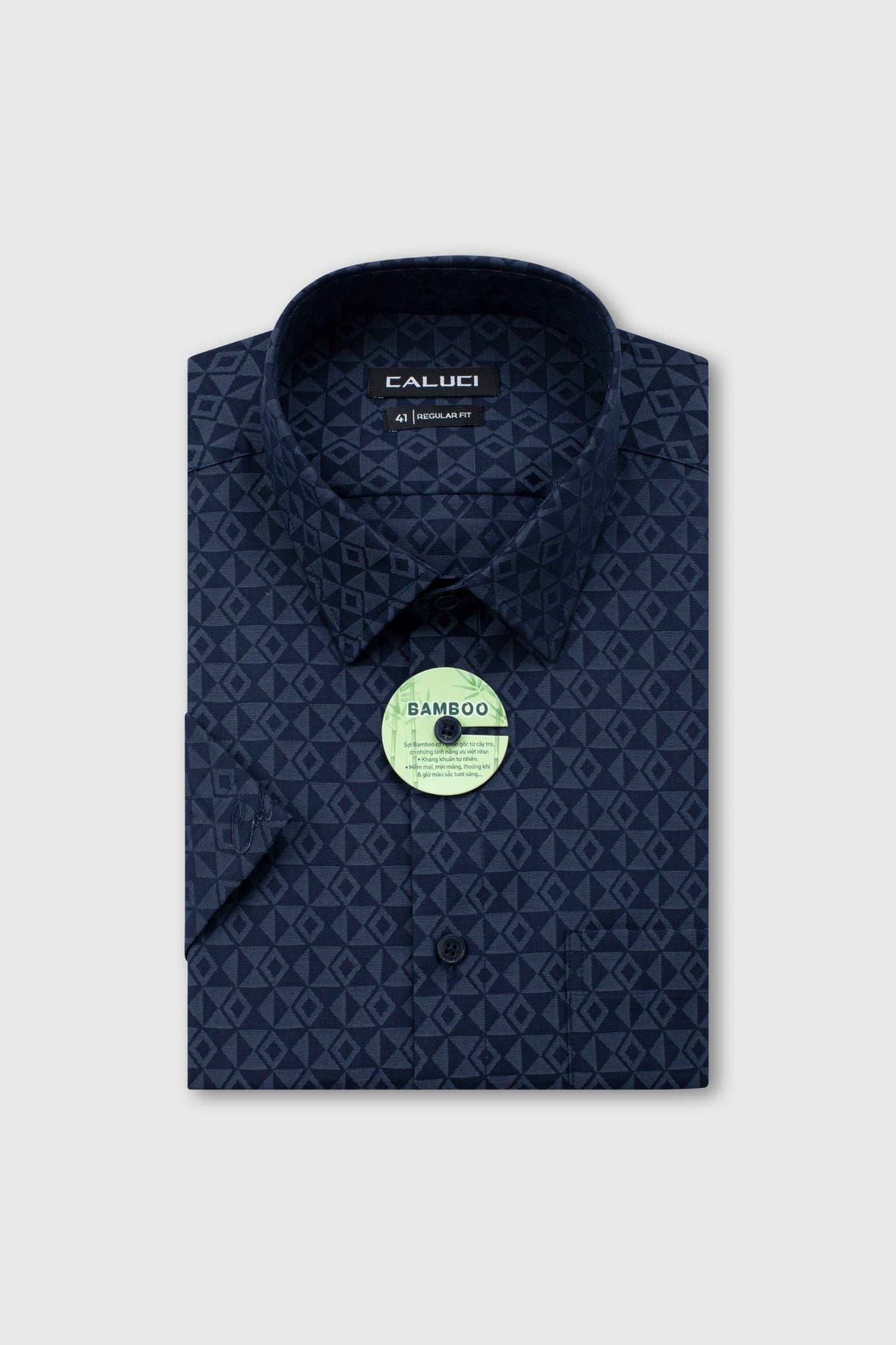 Áo sơ mi nam ngắn tay CALUCI MSS6366R