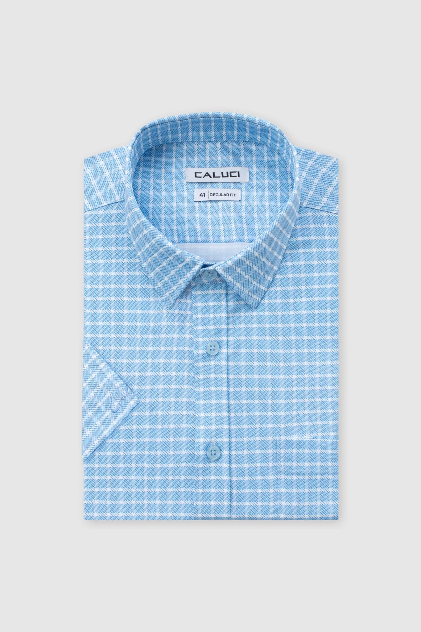 Áo sơ mi nam ngắn tay CALUCI MSS6372R