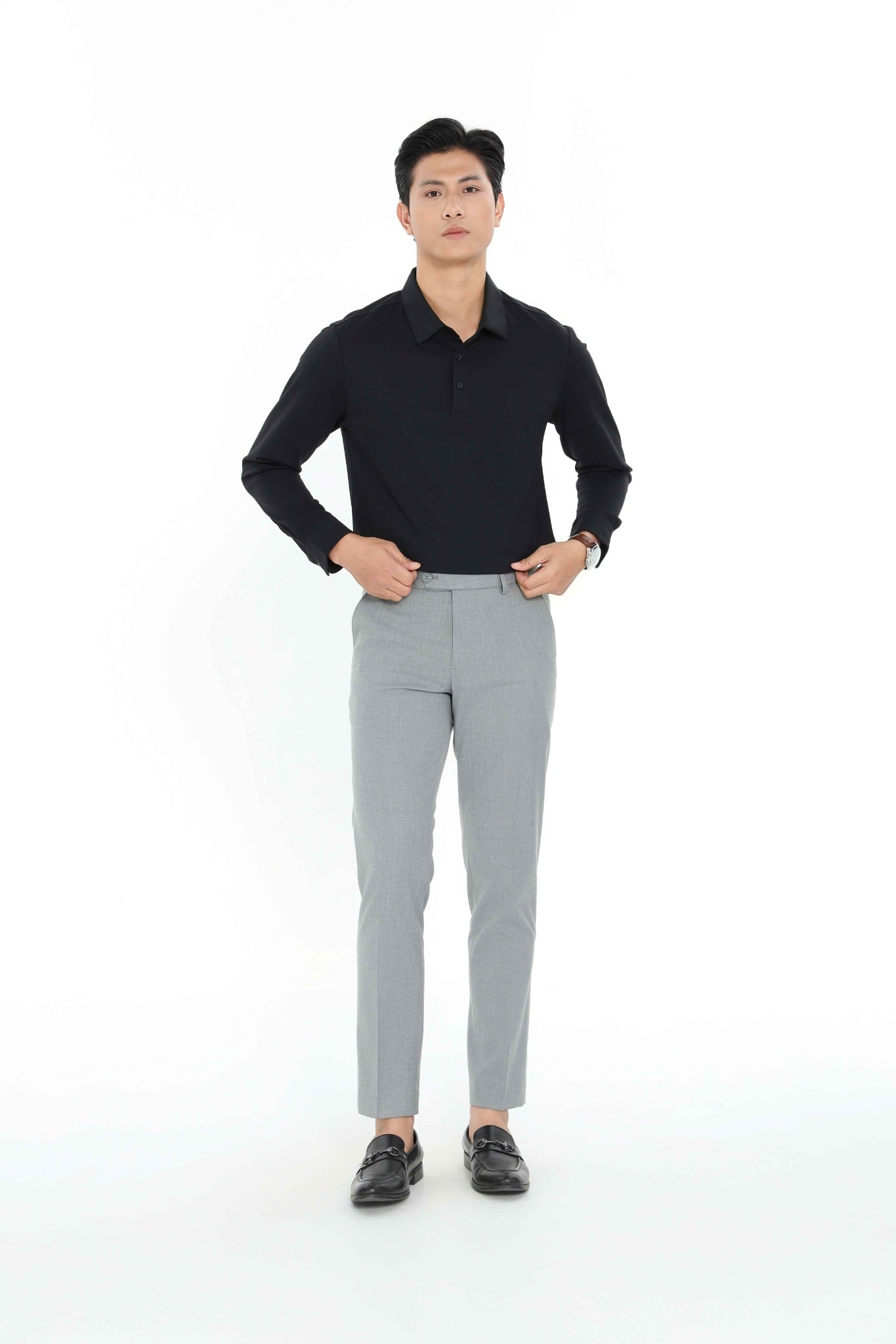 Áo Polo nam dài tay CALUCI MPL501R