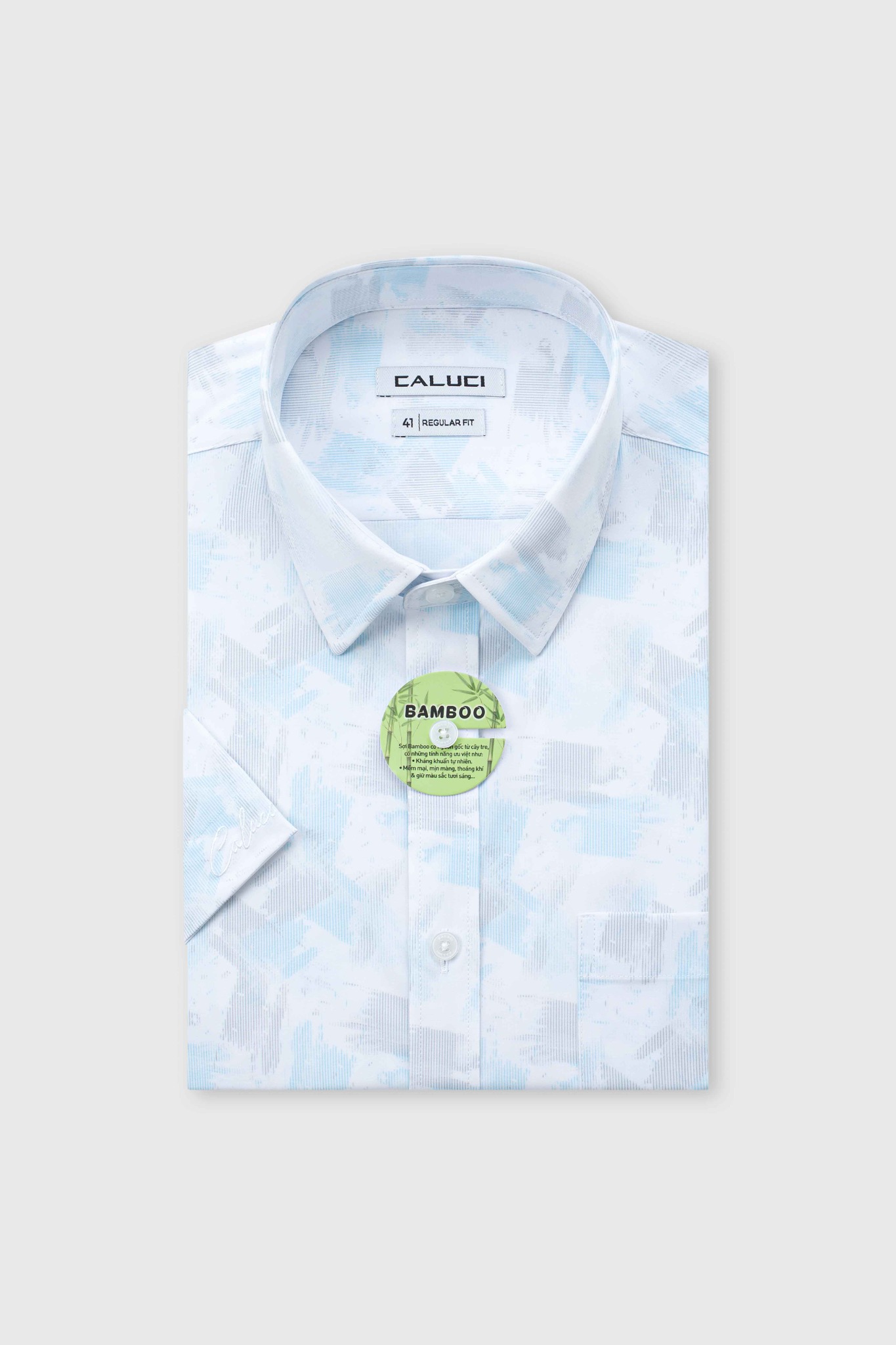 Áo sơ mi nam ngắn tay CALUCI MSS6359R