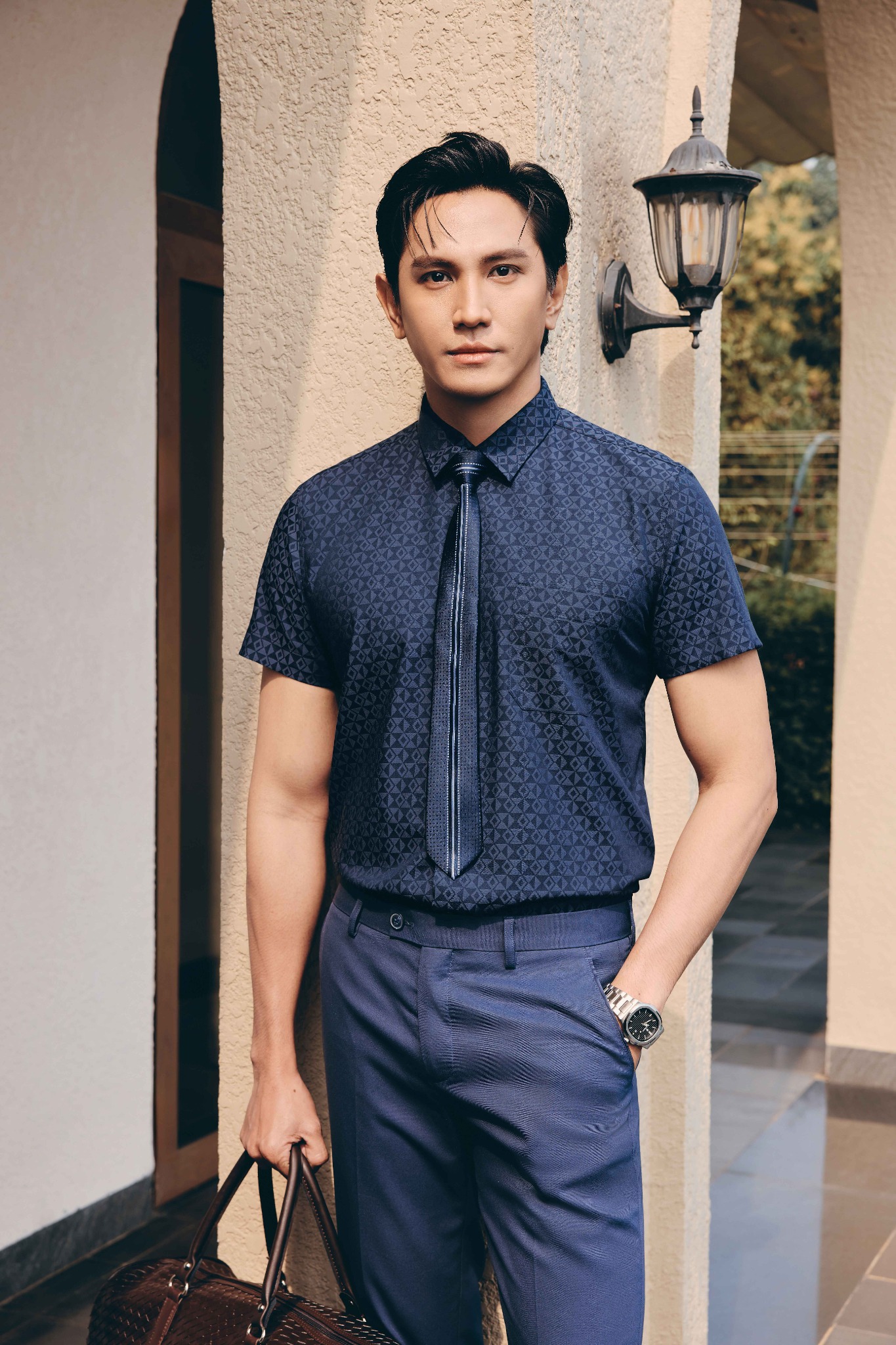 Áo sơ mi nam ngắn tay CALUCI MSS6366R