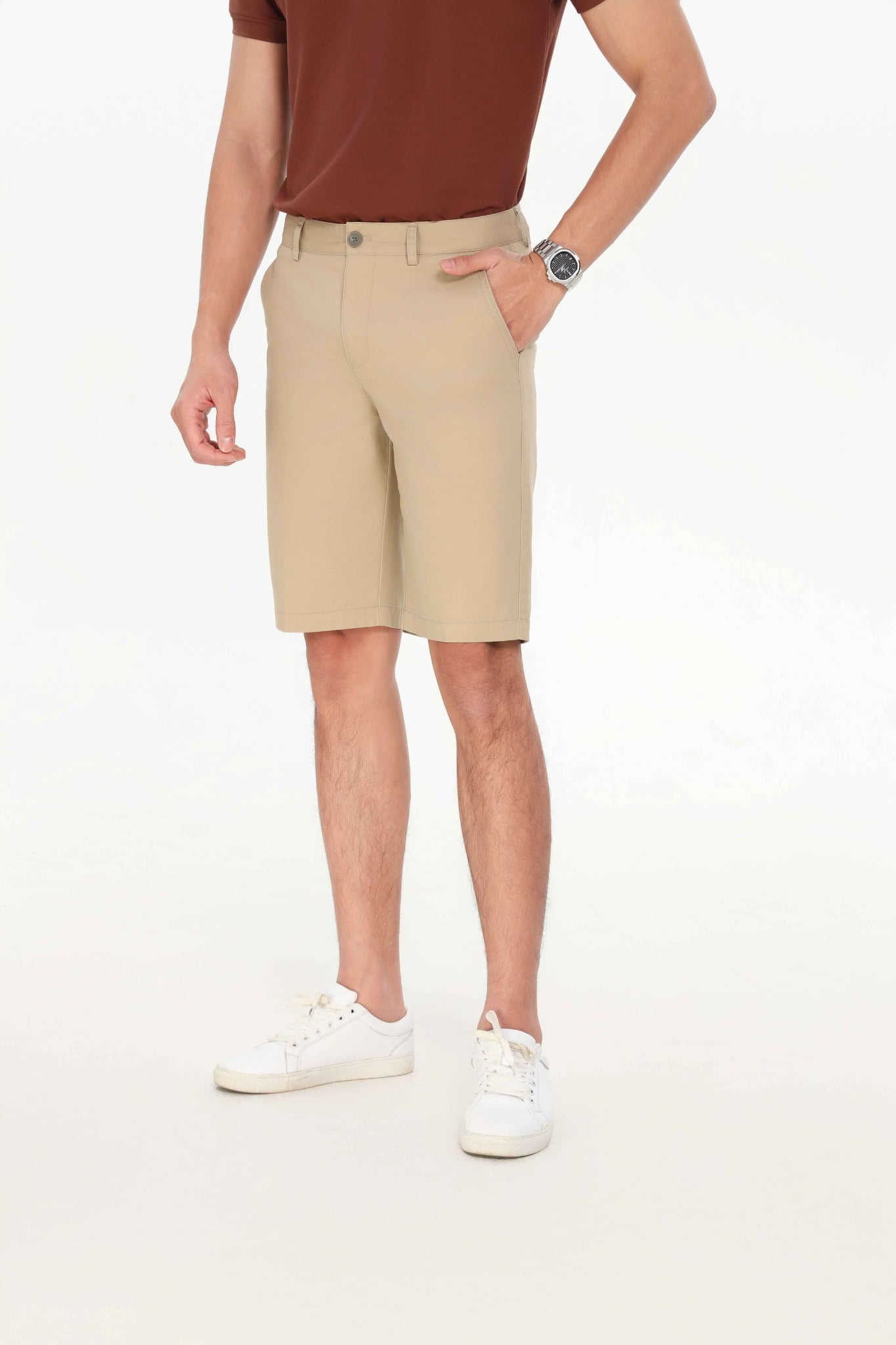 Quần short khaki nam CALUCI MKS637R