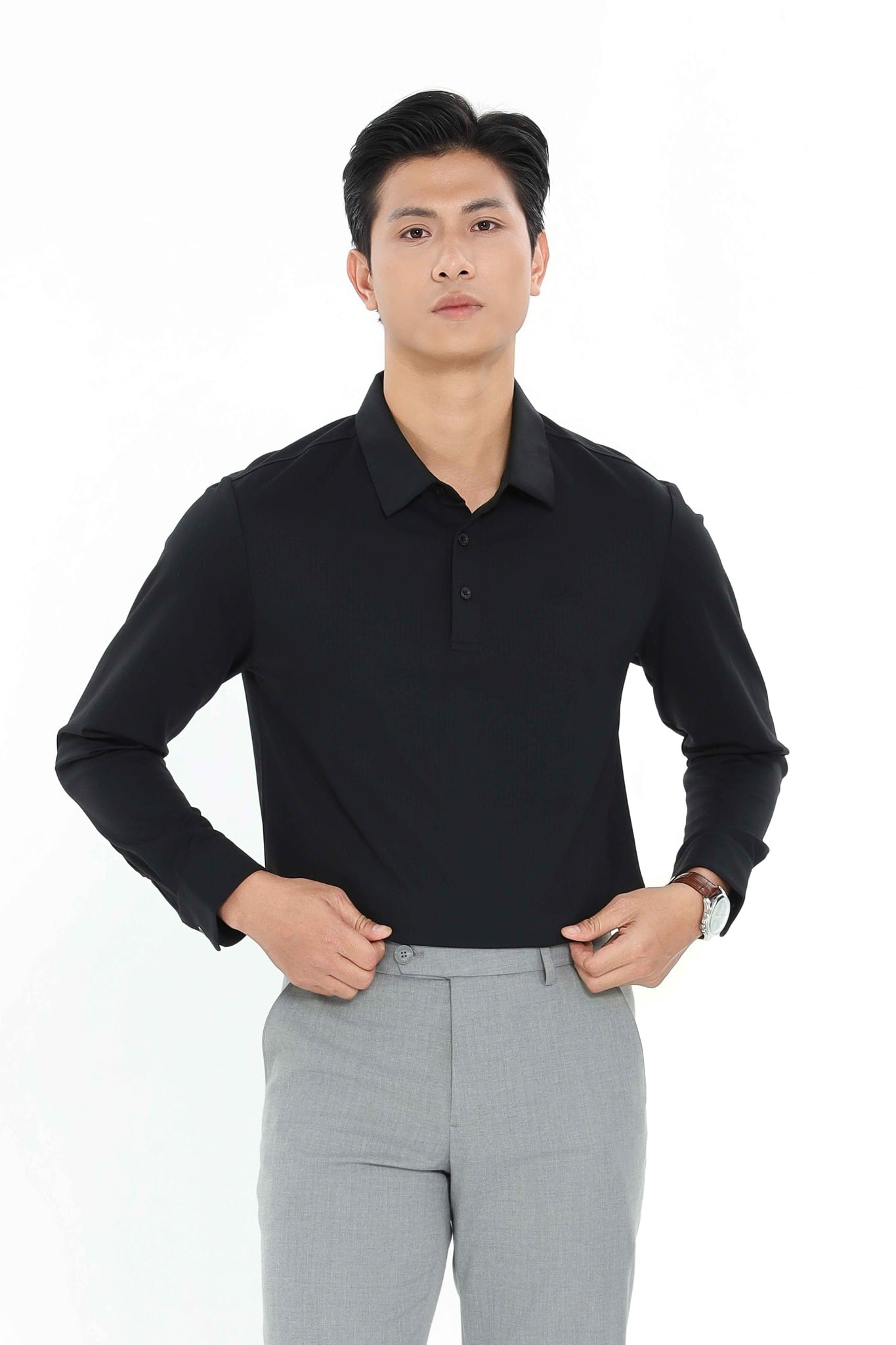 Áo Polo nam dài tay CALUCI MPL501R