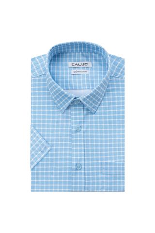 Áo sơ mi nam ngắn tay CALUCI MSS6372R