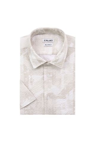 Áo sơ mi nam ngắn tay CALUCI MSS6374CF