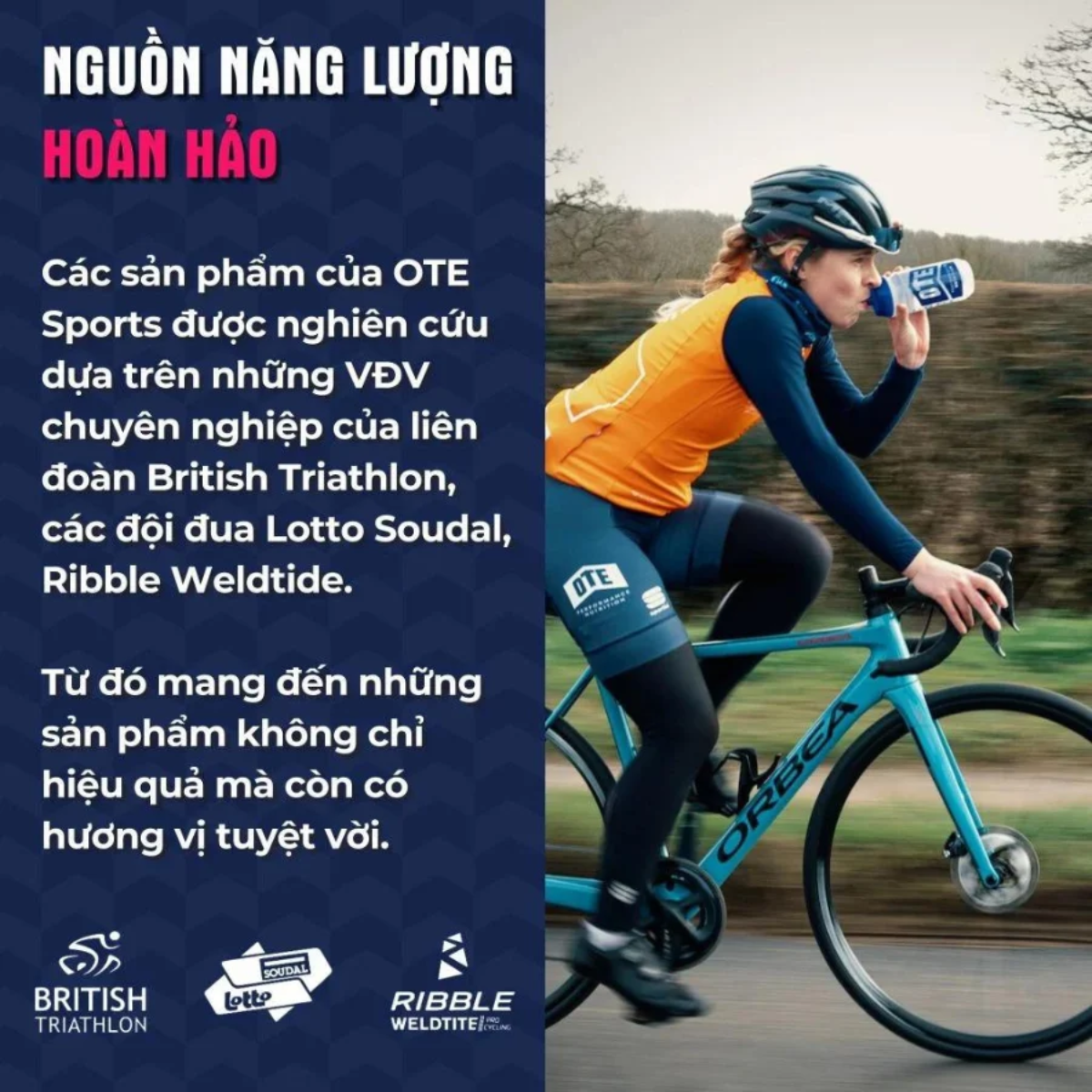  Thực phẩm bổ sung OTE Hydro Tabs Lemon (vị Chanh) 