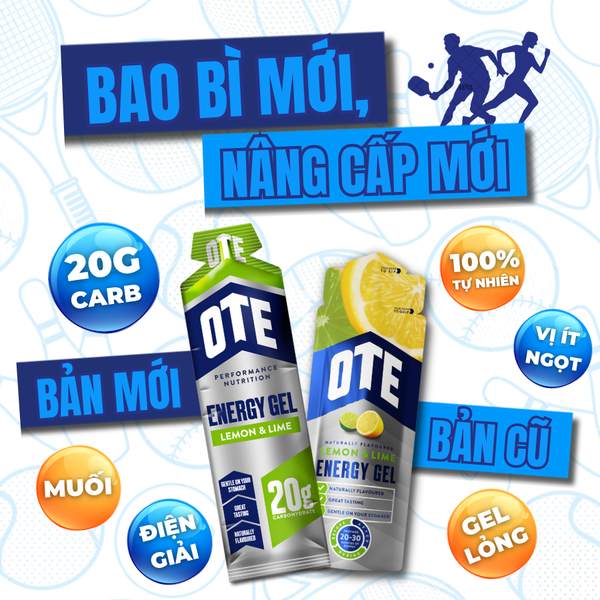 OTE Energy Gel Vị Chanh - Gel năng lượng Liquid 