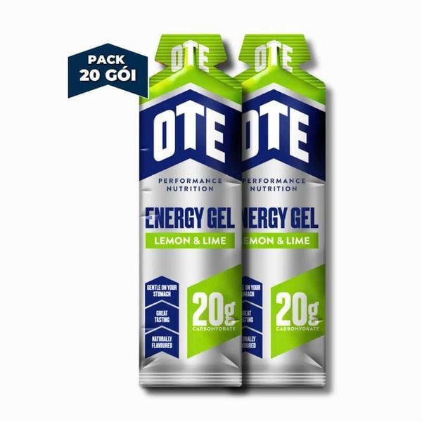  Pack 20 Gói OTE Energy Gel Vị Chanh 