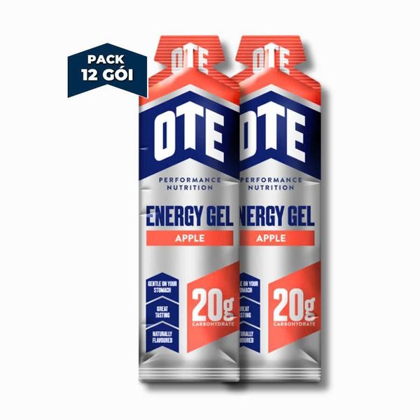  Pack 12 gói Thực phẩm bổ sung OTE Apple Energy Gel (vị táo) 