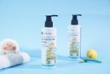  Dầu gội Tơ Tằm trẻ em Natonic - 100% từ thiên nhiên, sạch gàu, không cay mắt - Chai vòi nhấn 250ml 