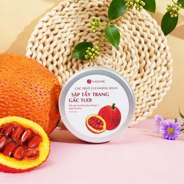  Sáp tẩy trang Gấc Tươi Natonic - Sạch sâu, da mềm mịn 