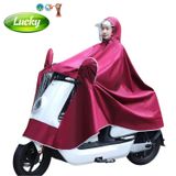 Áo mưa tai thỏ màu đỏ đô