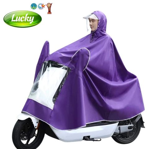 Áo mưa tai thỏ màu tím