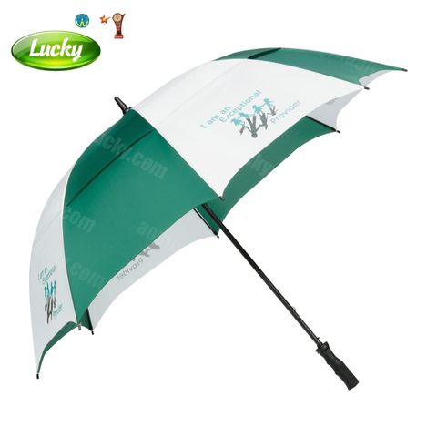 Dù Golf phối 2 màu trắng xanh