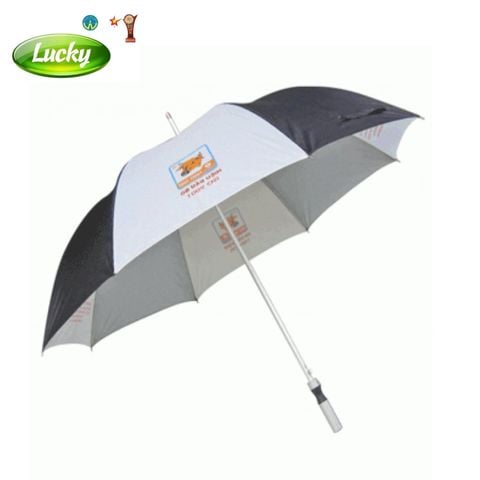 Dù thẳng cầm tay xanh dương - trắng