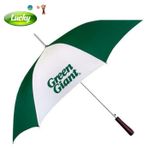 Dù thẳng cầm tay xanh lá - trắng