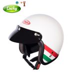 Nón bảo hiểm 3/4 màu trắng