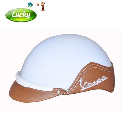 Nón bảo hiểm phối viền da