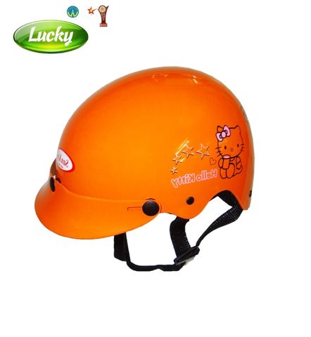 Nón bảo hiểm trẻ em màu cam