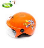 Nón bảo hiểm trẻ em màu cam có kính