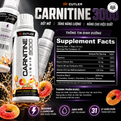 Cutler Liquid L-Carnitine 3000