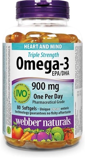 Webber Naturals Triple Strength Omega-3 900mg