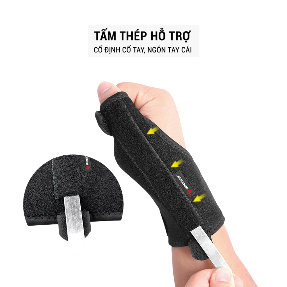 Băng nẹp cố định ngón tay cái, cổ tay GoodFit GF305W (1 chiếc)