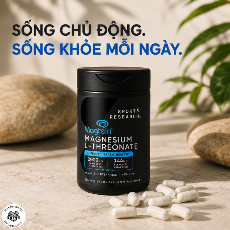 Sports Research Magnesium L-Threonate Magtein 2000mg 135 Viên