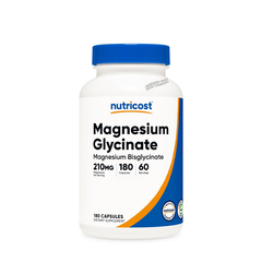 Nutricost Magnesium Glycinate (210mg) - 180 Viên